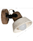 Amia Wall Lamp | Sculptural Composite | Light Roast Uniqwa Collections