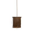 Bhodi Sculptural Composite Pendant | Dark Roast
