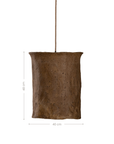 Bhodi Sculptural Composite Pendant | Dark Roast