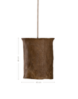 Bhodi Sculptural Composite Pendant | Dark Roast