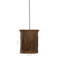 Bhodi Sculptural Composite Pendant | Dark Roast