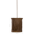 Bhodi Sculptural Composite Pendant | Dark Roast
