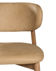 Capri Dining Chair | Aniline Leather | Cashew