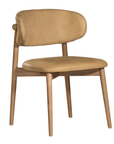 Capri Dining Chair | Aniline Leather | Cashew