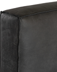 Harlow Bed | Buffalo Leather | Slate Uniqwa Collections