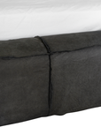 Harlow Bed | Buffalo Leather | Slate Uniqwa Collections