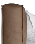 Harlow Bed | Buffalo Leather | Mushroom Brown | Queen
