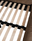 Harlow Bed | Buffalo Leather | Mushroom Brown | Queen