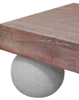 Jewel Travertine & Marble Coffee Table