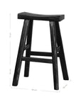 Kusina Elm Barstool | Black