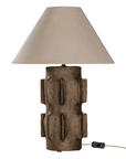 Liwa Sculptural Composite Table Lamp | Dark Roast