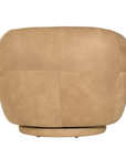 Lucca Swivel | Aniline Leather | Cashew