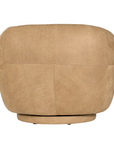 Lucca Swivel | Aniline Leather | Cashew