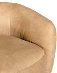 Lucca Swivel | Aniline Leather | Cashew