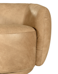Lucca Swivel | Aniline Leather | Cashew
