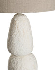 Lulah Table Lamp | Sculptural Composite | Light Roast Uniqwa Collections