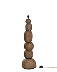 Lulah Floor Lamp | Sculptural Composite | Dark Roast
