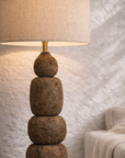 Lulah Floor Lamp | Sculptural Composite | Dark Roast Uniqwa Collections