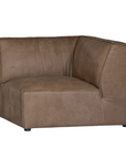 Manson Modular Sofa | Buffalo Leather | Mushroom Brown