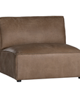 Manson Modular Sofa | Buffalo Leather | Mushroom Brown