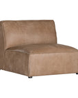 Manson Modular Buffalo Leather Sofa | Mushroom Brown Uniqwa Collections