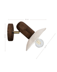 Naya Sculptural Composite Sconce | Light Roast