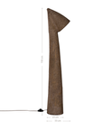 Nhara Sculptural Composite Floor Light | Dark Roast