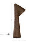 Nhara Sculptural Composite Table Lamp | Dark Roast