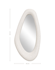Nhila Sculptural Composite Mirror | Light Roast