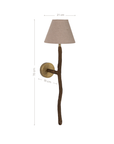 Nuuri Sculptural Composite Pendant Sconce | Dark Roast