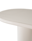Mukalla Oval Dining Table | High Gloss Vanilla