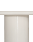 Mukalla Oval Dining Table | High Gloss Vanilla