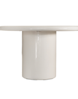 Mukalla Oval Dining Table | High Gloss Vanilla
