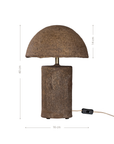 Samrah Sculptural Composite Table Lamp | Dark Roast