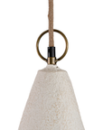 Senah Sculptural Composite Pendant Light | Light Roast