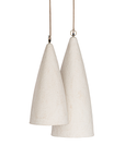 Senah Sculptural Composite Pendant Light | Light Roast