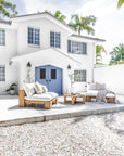 Simbah Sofa Cover Single Seater | Luxury White Uniqwa x Lauren Eloise
