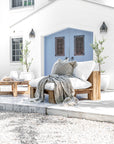 Simbah Sofa Cover Single Seater | Luxury White Uniqwa x Lauren Eloise
