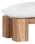 Simbah Bench Cover | Luxury White Uniqwa x Lauren Eloise