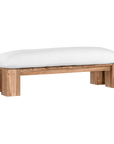 Simbah Bench Cover | Luxury White Uniqwa x Lauren Eloise