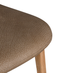 Trulli Dining Chair | Buffalo Leather | Mushroom Brown