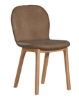 Trulli Dining Chair | Buffalo Leather | Mushroom Brown