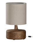 Zaya Sculptural Composite Table Lamp | Dark Roast