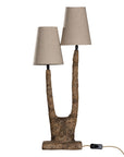 Kira Table Lamp| Sculptural Composite | Dark Roast Uniqwa Collections
