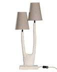 Kira Table Lamp | Sculptural Composite| Light Roast Uniqwa Collections