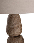 Lulah Table Lamp | Sculptural Composite | Dark Roast Uniqwa Collections
