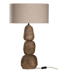 Lulah Table Lamp | Sculptural Composite | Dark Roast Uniqwa Collections