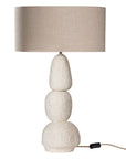 Lulah Table Lamp | Sculptural Composite | Light Roast Uniqwa Collections