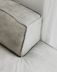 Manson Buffalo Leather Modular Sofa | Earthy Grey