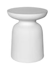 Akoni Side Table | Small | Resin White Uniqwa Collections